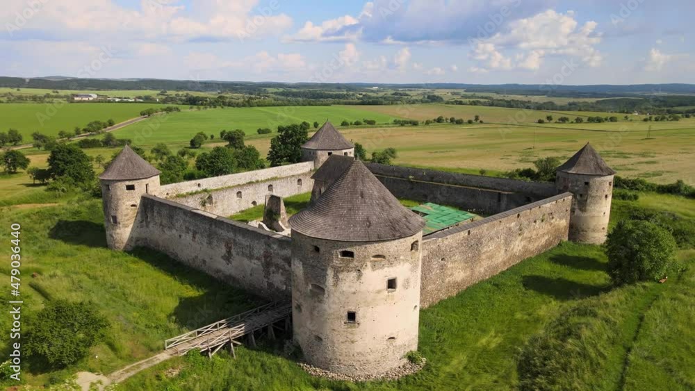 A view of Bzovik fortress in Bzovik village in Slovakia A view of Bzovik fortress in Bzovik village in Slovakia