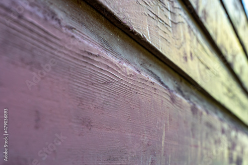 фотографія An empty wooden background made of boards with a various receding perspective