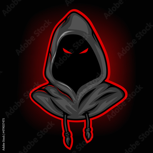 Professional gaming mascot logo design. Killer Shadow Mascot logo designs esports