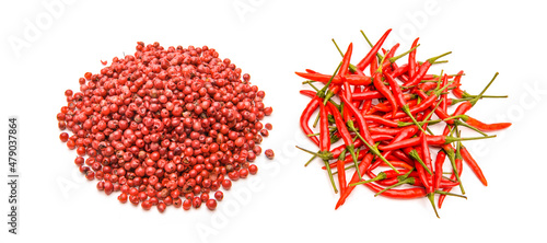 Roter Pfeffer und Chillischoten