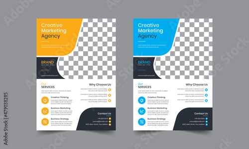 Annual report brochure flyer design, Leaflet presentation, book cover, layout in A4 size. vector template