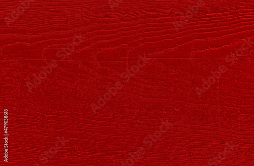 Red texture of pine wood grain. Vintage red abstract background with wood panel pattern for print or design.
