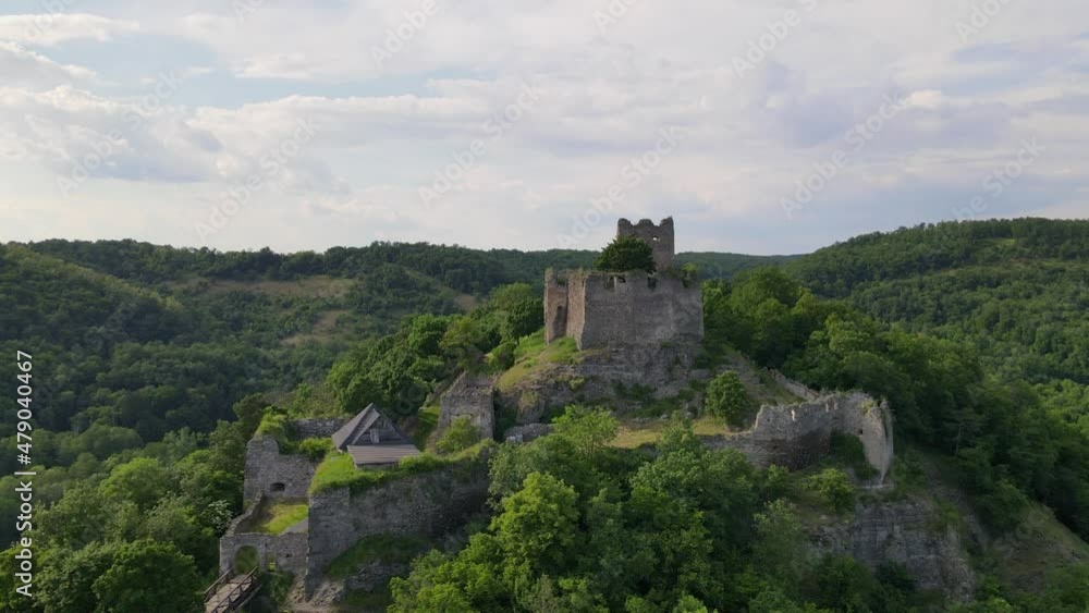 Aerial view of Cabrad Castle near the village of Cabradsky Vrbovok, Slovakia Aerial view of Cabrad Castle near the village of Cabradsky Vrbovok, Slovakia