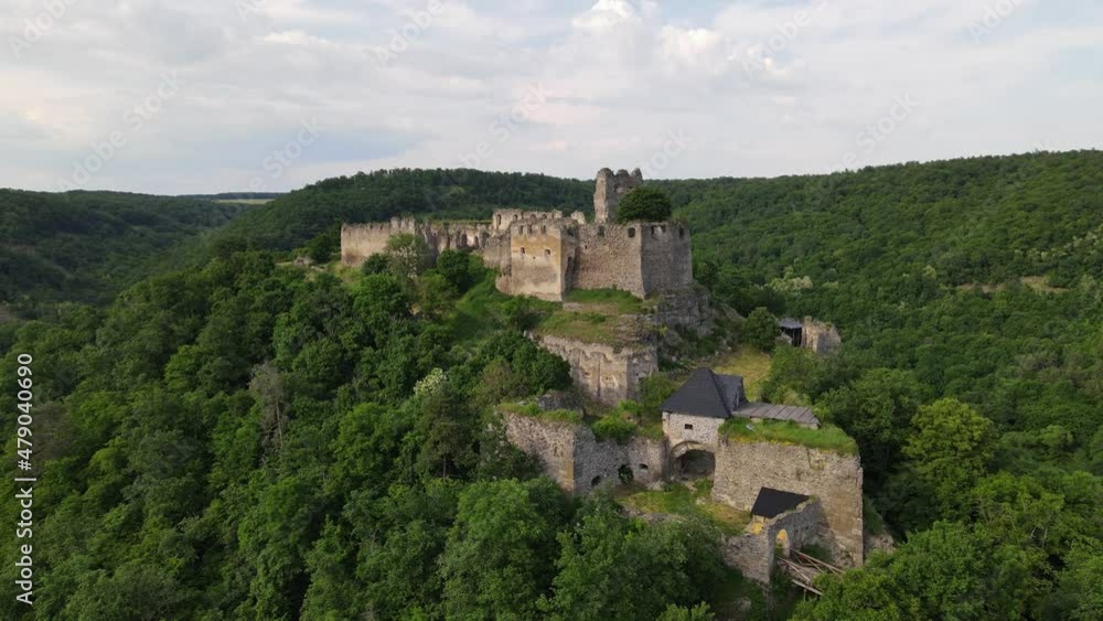 Aerial view of Cabrad Castle near the village of Cabradsky Vrbovok, Slovakia Aerial view of Cabrad Castle near the village of Cabradsky Vrbovok, Slovakia