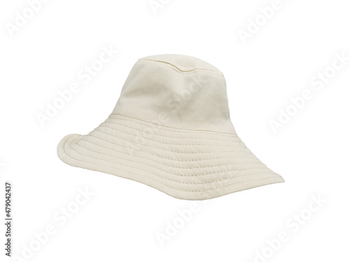 white cloth hat isolated on white