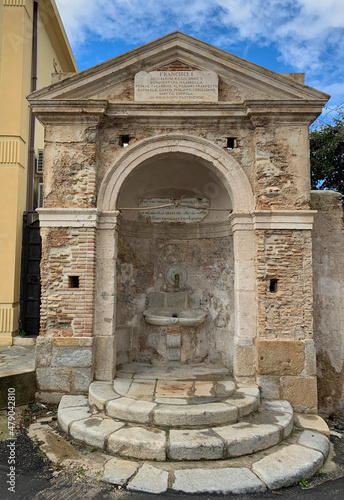 Ancient fountain built in 1829.