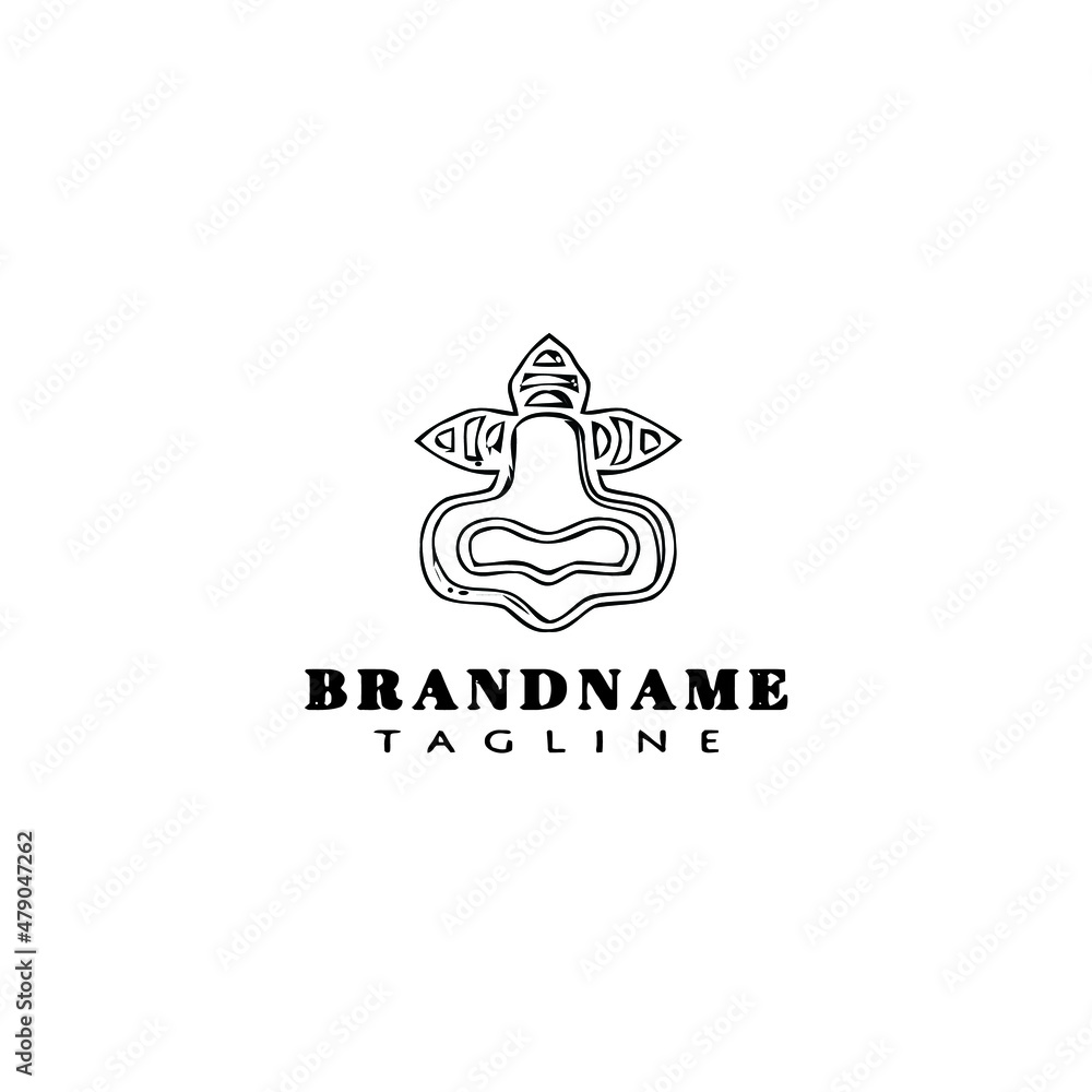 door knocker logo cartoon icon design template black isolated vector illustration door knocker logo cartoon icon design template black isolated vector illustration