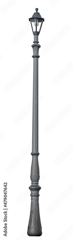 Street lantern on a white Street lantern on a white