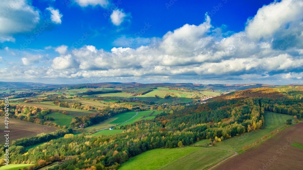 Obraz premium Landschaft Idyll Drohne