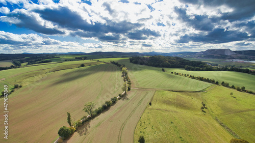 Landschaft Idyll Drohne