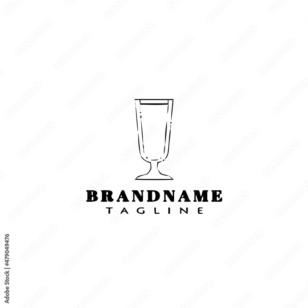 glasses logo cartoon template black icon isolated vector illustration glasses logo cartoon template black icon isolated vector illustration