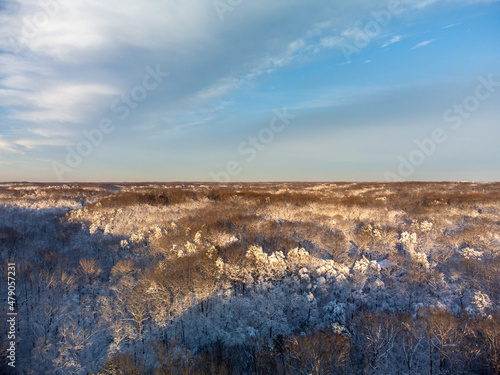 landscape with snow