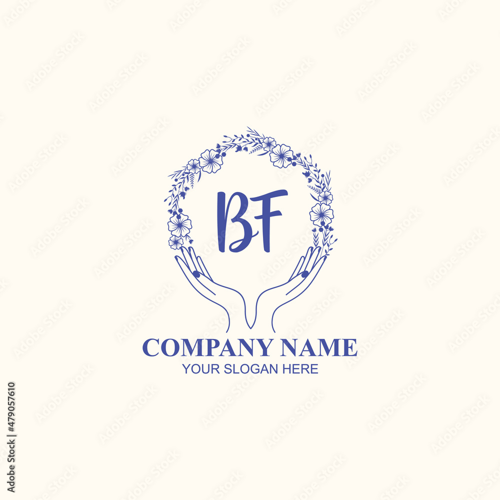 BF initial hand drawn wedding monogram logos BF initial hand drawn wedding monogram logos