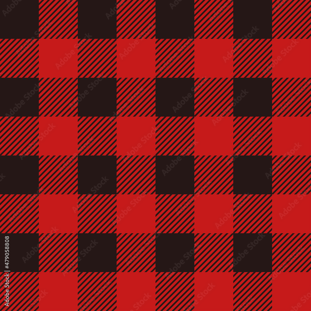 Red plaid wallpaper. plaid pattern. Stock Vector Adobe Stock