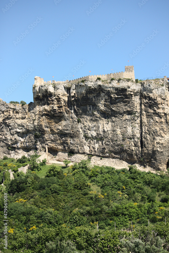 Old fortress on the hill, South of France
