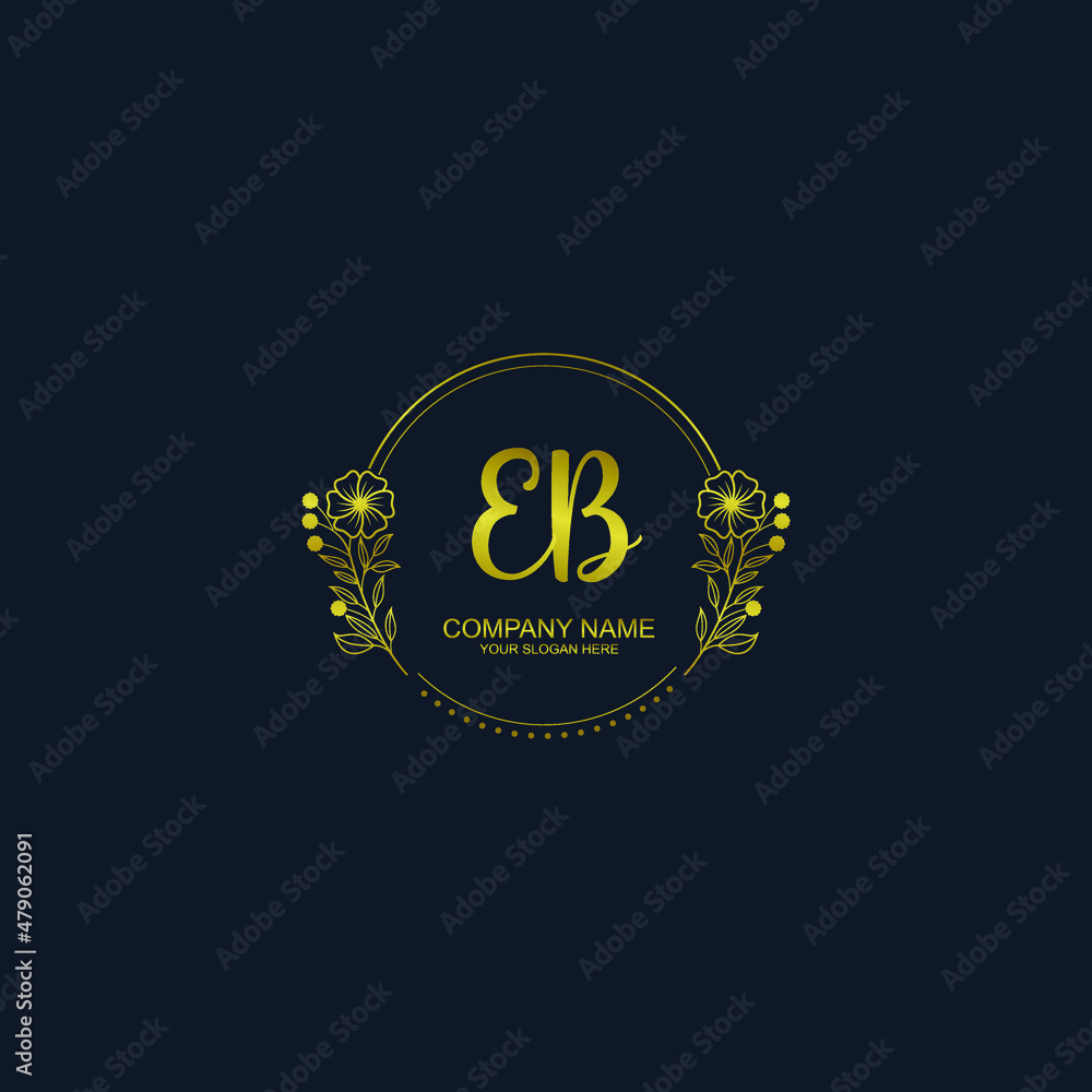 EB initial hand drawn wedding monogram logos EB initial hand drawn wedding monogram logos