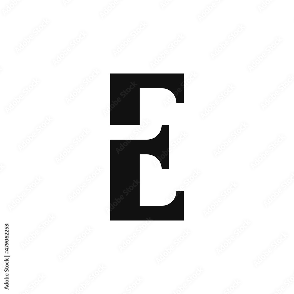 abstract logo icon letter e. template design abstract logo icon letter e. template design