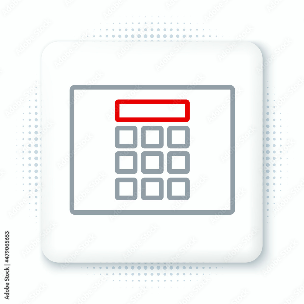Line Password protection and safety access icon isolated on white background. Security, safety, protection, privacy concept. Colorful outline concept. Vector Line Password protection and safety access icon isolated on white background. Security, safety, protection, privacy concept. Colorful outline concept. Vector