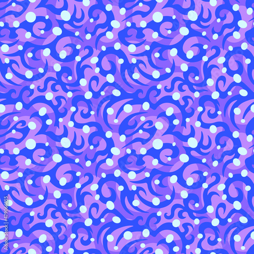 Vector seamless pattern. An ornament with an abstract background. Design print for textile, fabric, wallpaper, background.