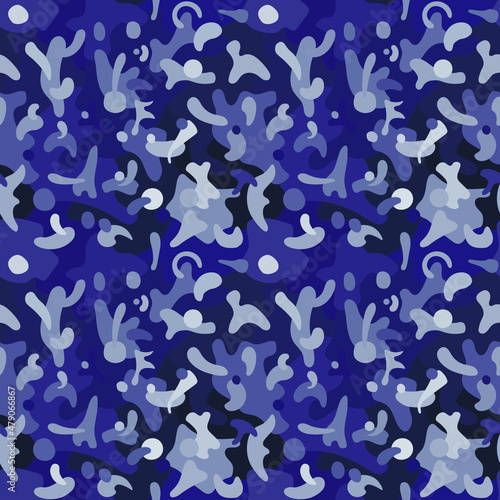 Vector seamless pattern. An ornament with an abstract background. Design print for textile, fabric, wallpaper, background.