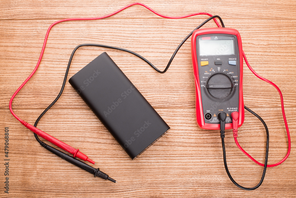 Digital multimeter with probes. electronics repair Digital multimeter with probes. electronics repair