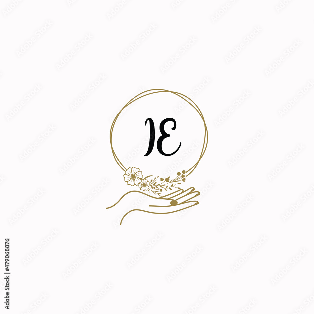 IE initial hand drawn wedding monogram logos IE initial hand drawn wedding monogram logos