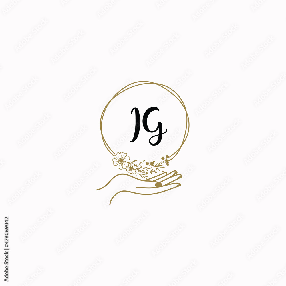 IG initial hand drawn wedding monogram logos IG initial hand drawn wedding monogram logos