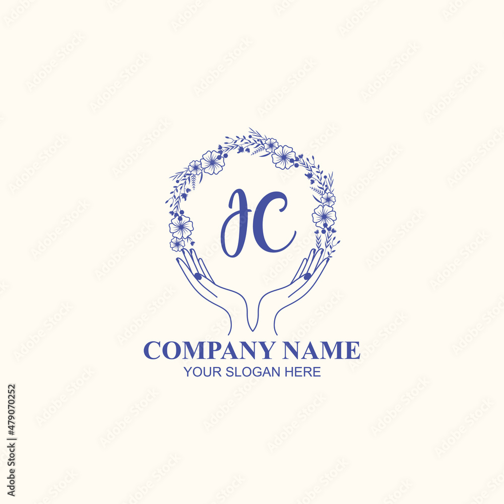 JC initial hand drawn wedding monogram logos JC initial hand drawn wedding monogram logos