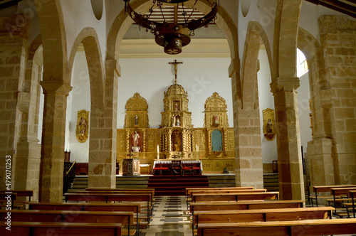 Interior de la Iglesia de la Encarnación en Castellar, pueblos de la provincia de Jaén, España. Iglesia Parroquial de Nuestra Señora de la Encarnación. photo