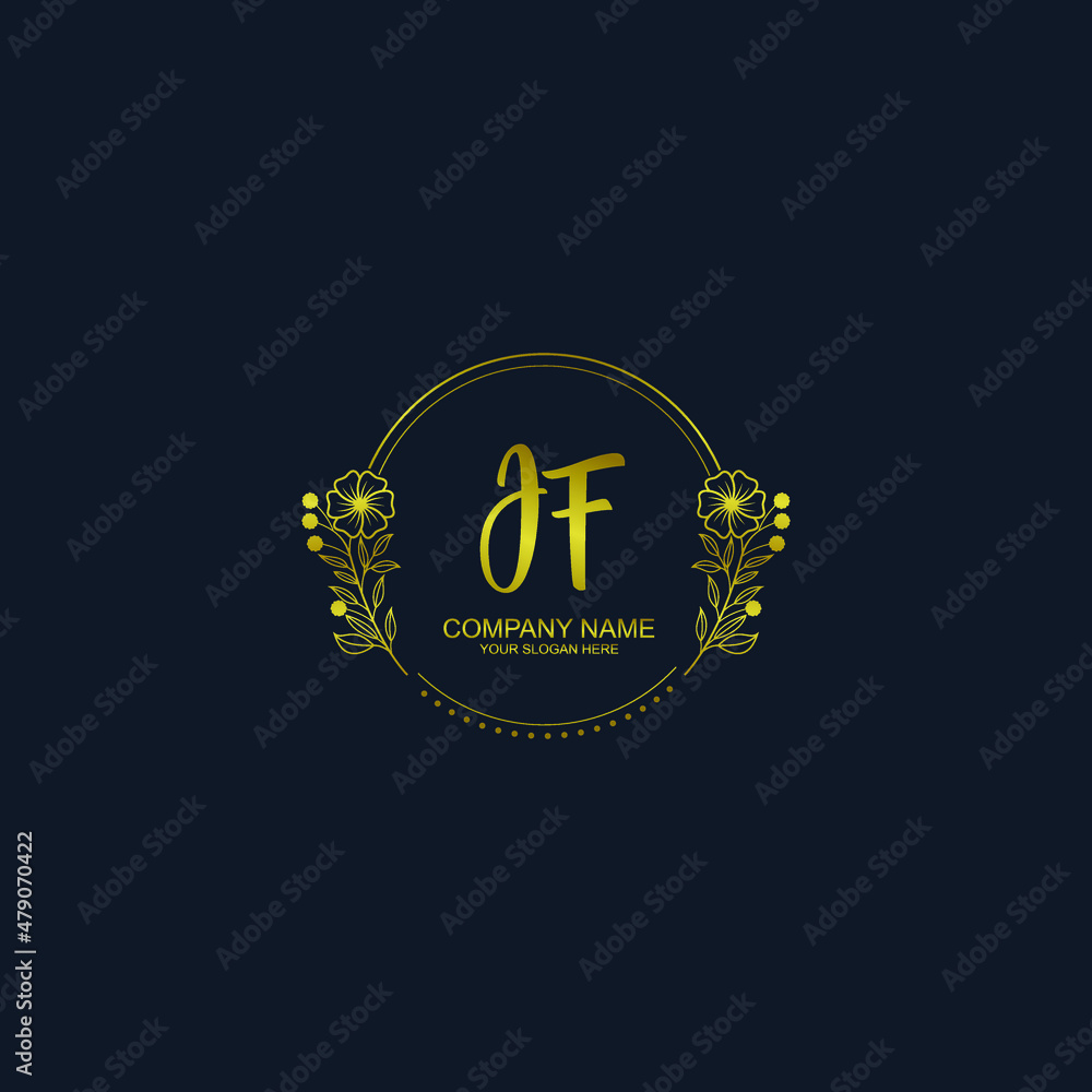 JF initial hand drawn wedding monogram logos JF initial hand drawn wedding monogram logos