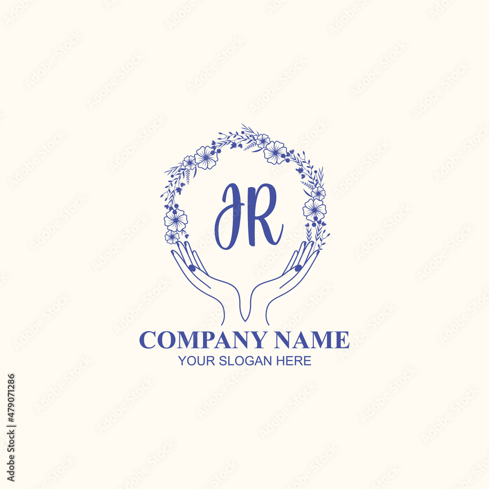 JR initial hand drawn wedding monogram logos JR initial hand drawn wedding monogram logos