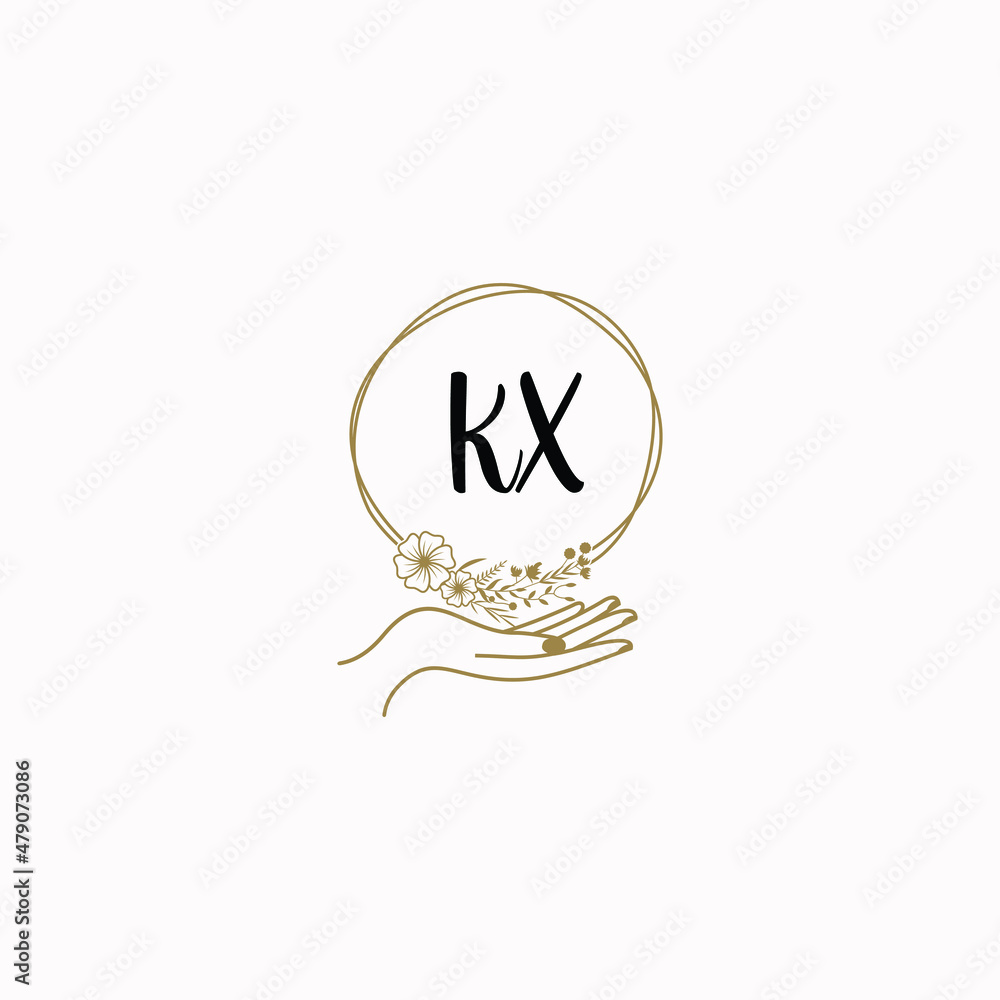 KX initial hand drawn wedding monogram logos KX initial hand drawn wedding monogram logos