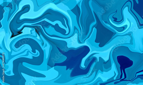 Abstract light blue soft liquid gradient background