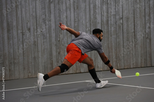 pickleball reach during a singles game