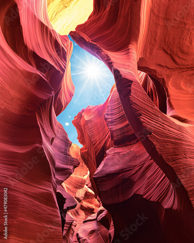 Papier peint Antelope Canyon im Navajo Reservation bei Page, Arizona USA