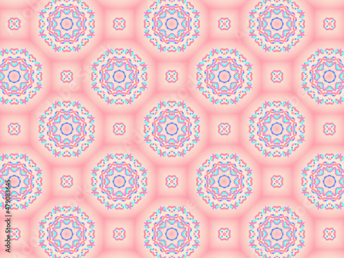 Exquisite and delicate pink lacy patterns for fabric, packaging, wrapping paper and stationery. Repeating fashion print on a blush nude background.