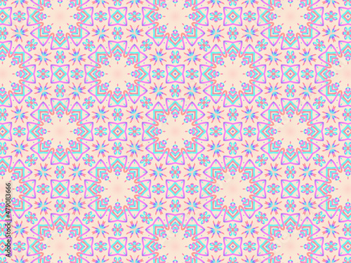 Exquisite and delicate pink lacy patterns for fabric, packaging, wrapping paper and stationery. Repeating fashion print on a blush nude background.