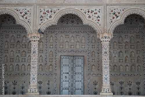 Beautiful Agra Fort where Shah Jahan was Jailed photo