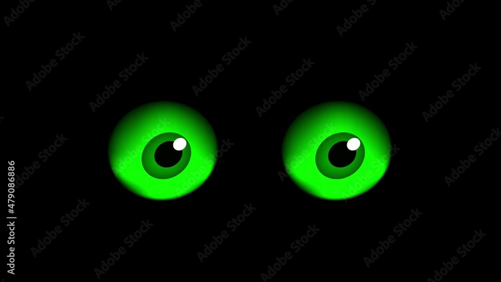 Animation of a cat eyes winking Animation of a cat eyes winking