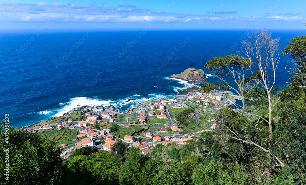 The north shore of Madeira. Porto Moniz. Portugal.
