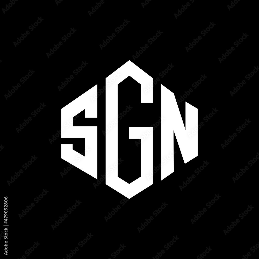 SGN letter logo design with polygon shape. SGN polygon and cube shape logo design. SGN hexagon vector logo template white and black colors. SGN monogram, business and real estate logo. SGN letter logo design with polygon shape. SGN polygon and cube shape logo design. SGN hexagon vector logo template white and black colors. SGN monogram, business and real estate logo.