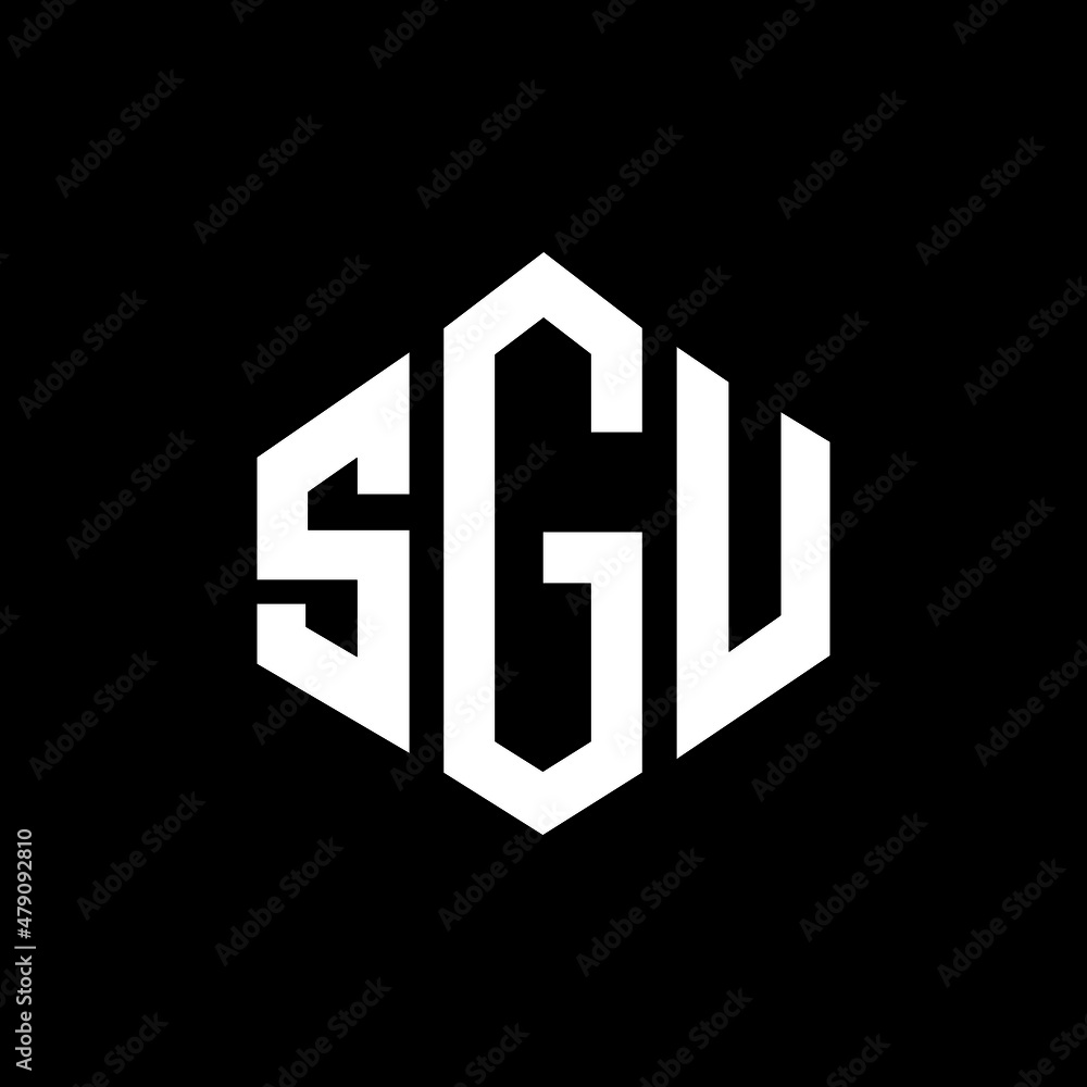 SGU letter logo design with polygon shape. SGU polygon and cube shape logo design. SGU hexagon vector logo template white and black colors. SGU monogram, business and real estate logo. SGU letter logo design with polygon shape. SGU polygon and cube shape logo design. SGU hexagon vector logo template white and black colors. SGU monogram, business and real estate logo.