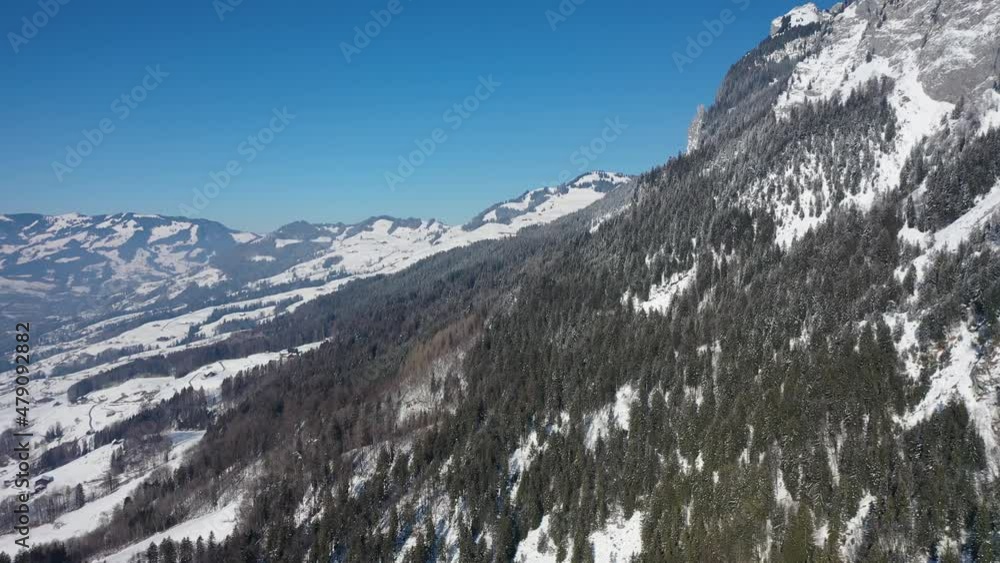 custom made wallpaper toronto digitalAmazing footage of a beautiful winter wonderland in the alps of Switzerland. Wonderful flight with a drone over a snow-covered landscape in the canton of lucerne.