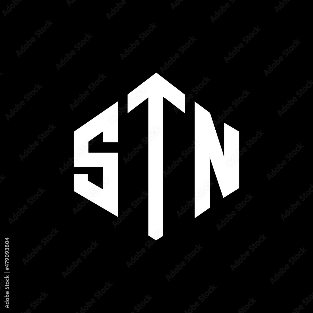 STN letter logo design with polygon shape. STN polygon and cube shape logo design. STN hexagon vector logo template white and black colors. STN monogram, business and real estate logo. STN letter logo design with polygon shape. STN polygon and cube shape logo design. STN hexagon vector logo template white and black colors. STN monogram, business and real estate logo.