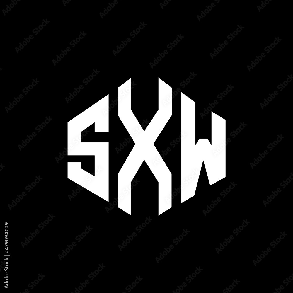 SXW letter logo design with polygon shape. SXW polygon and cube shape logo design. SXW hexagon vector logo template white and black colors. SXW monogram, business and real estate logo. SXW letter logo design with polygon shape. SXW polygon and cube shape logo design. SXW hexagon vector logo template white and black colors. SXW monogram, business and real estate logo.