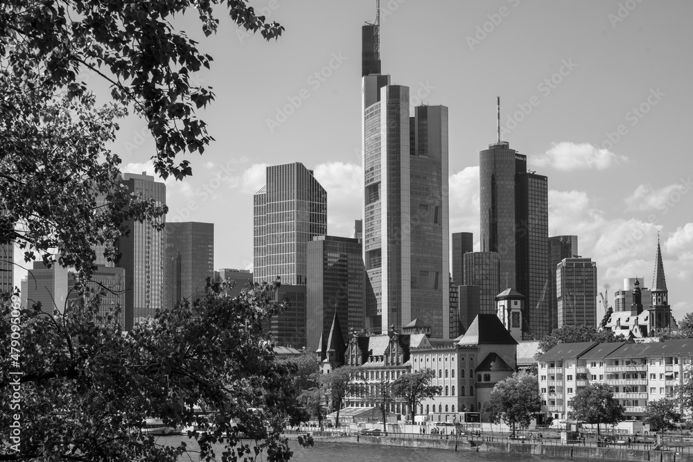 Obraz premium Frankfurt in schwarzweiß