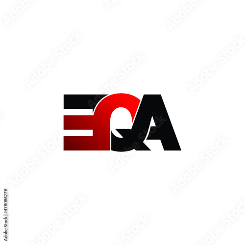 Free Download EQA letter monogram logo design vector - GFXLoad
