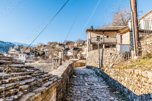 Kallarites village, a traditional village in Epirus, Ioannina, Greece photo