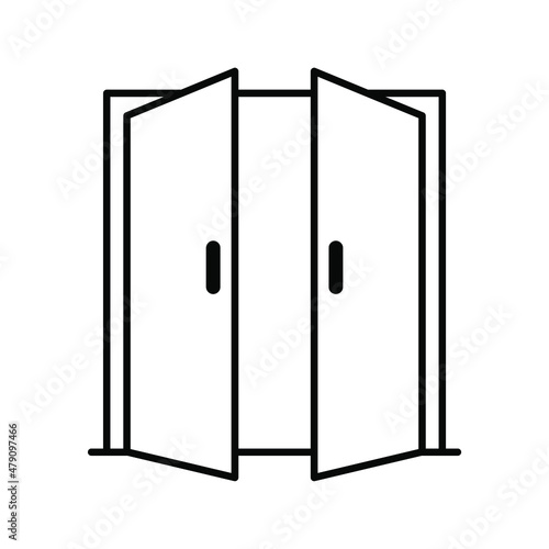 door isolated on white background