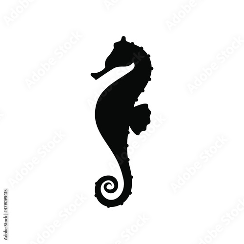 silhouette of a sea horse icon